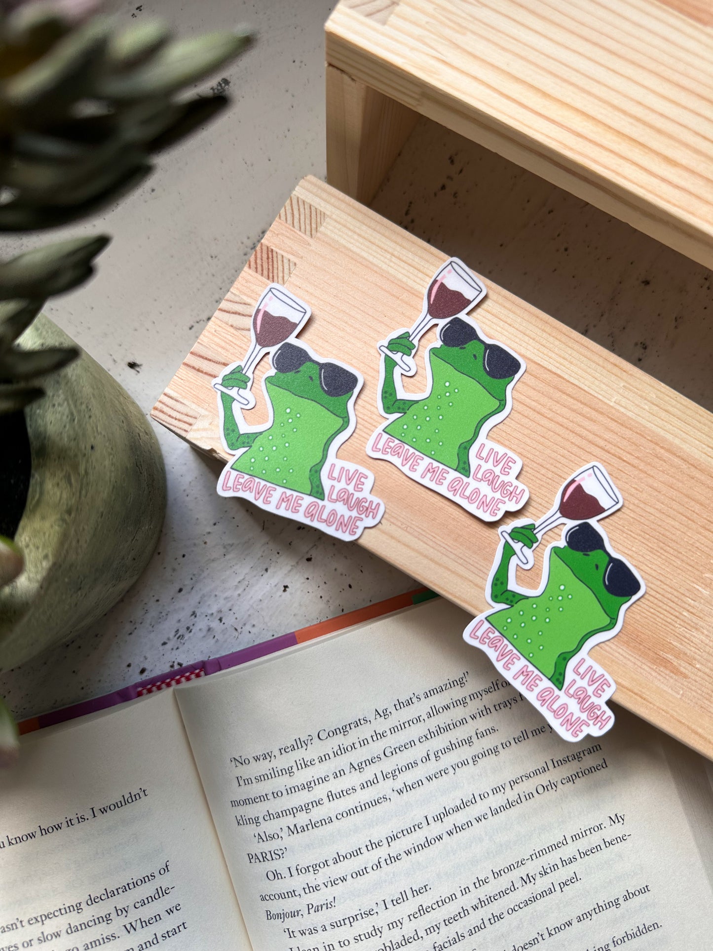 Live, Laugh, Leave Me Alone Sticker