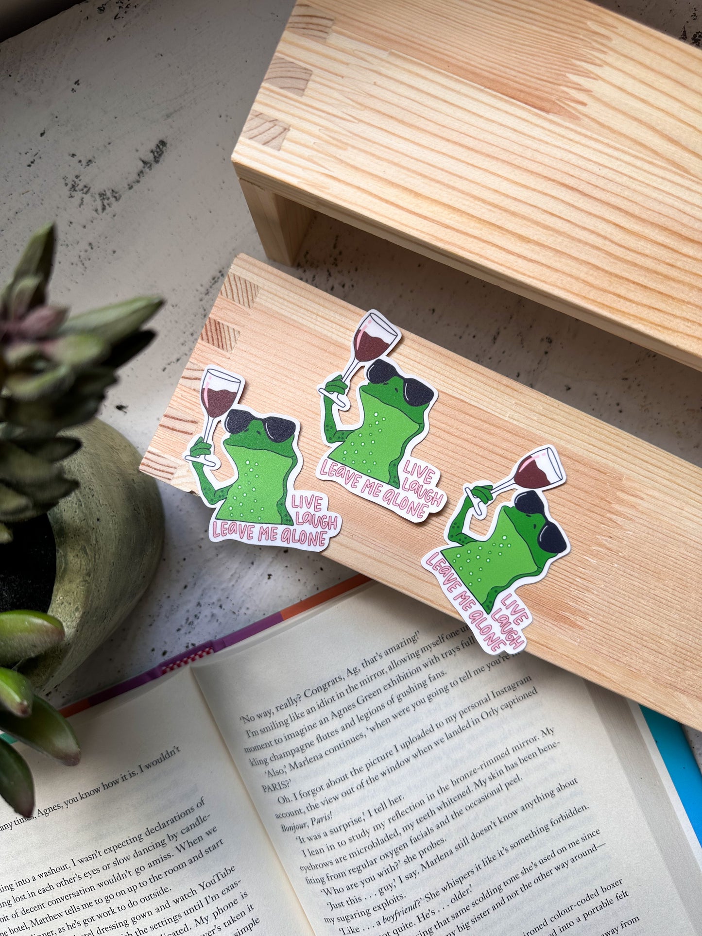 Live, Laugh, Leave Me Alone Sticker