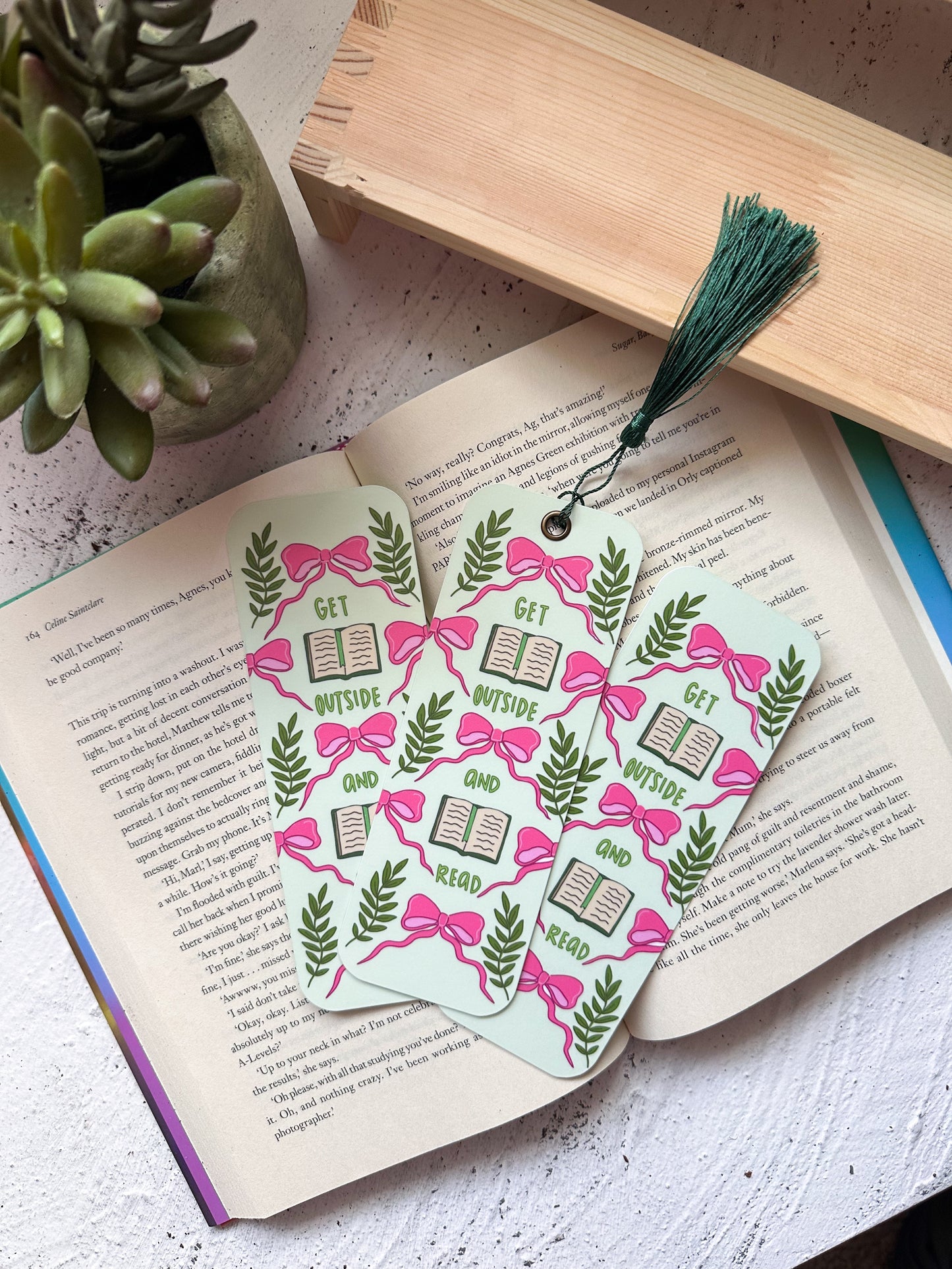 Get Outside and Read Bookmark