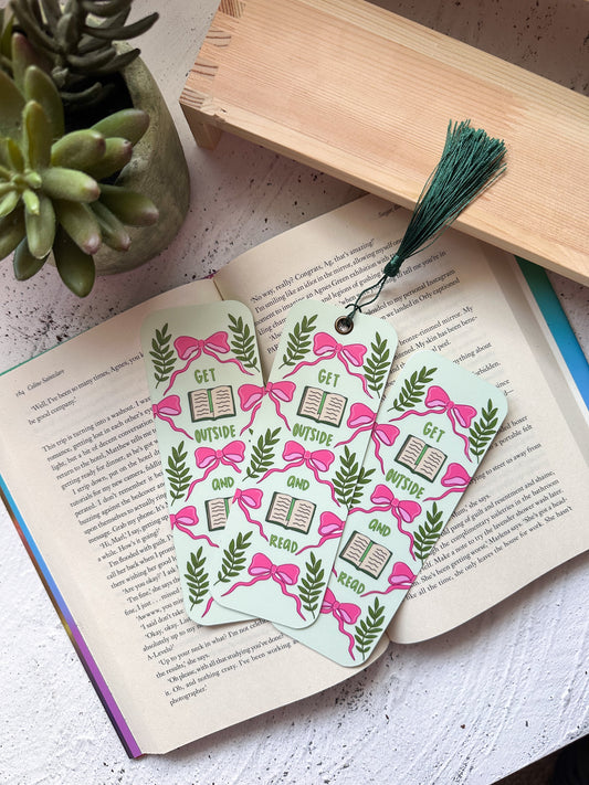 Get Outside and Read Bookmark