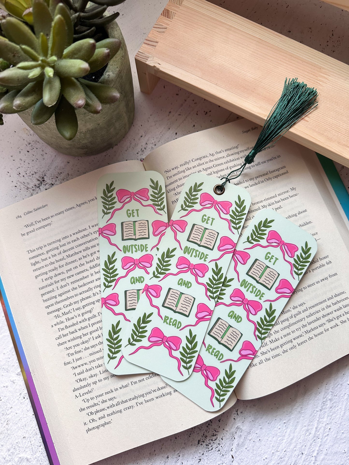 Get Outside and Read Bookmark