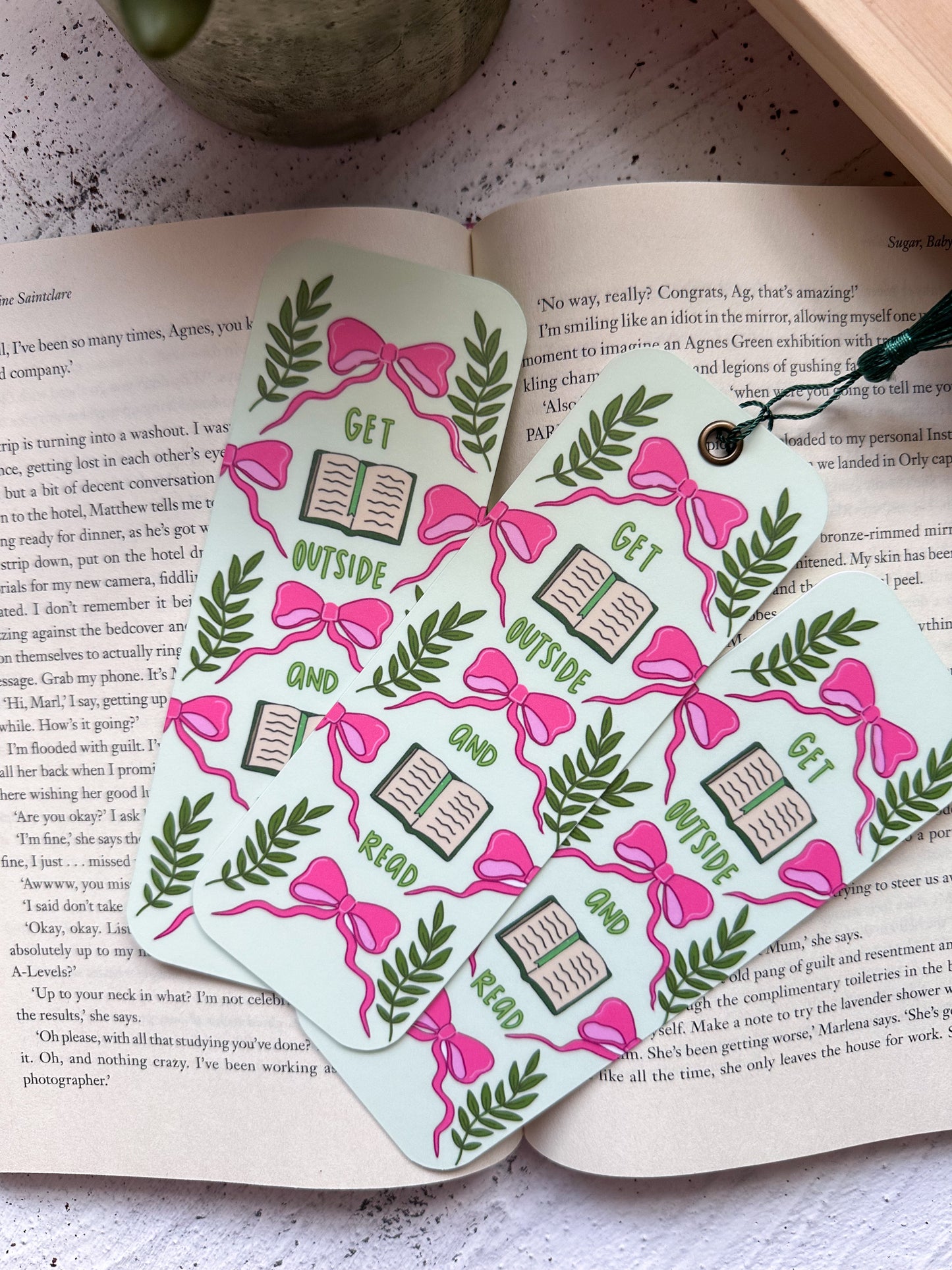 Get Outside and Read Bookmark