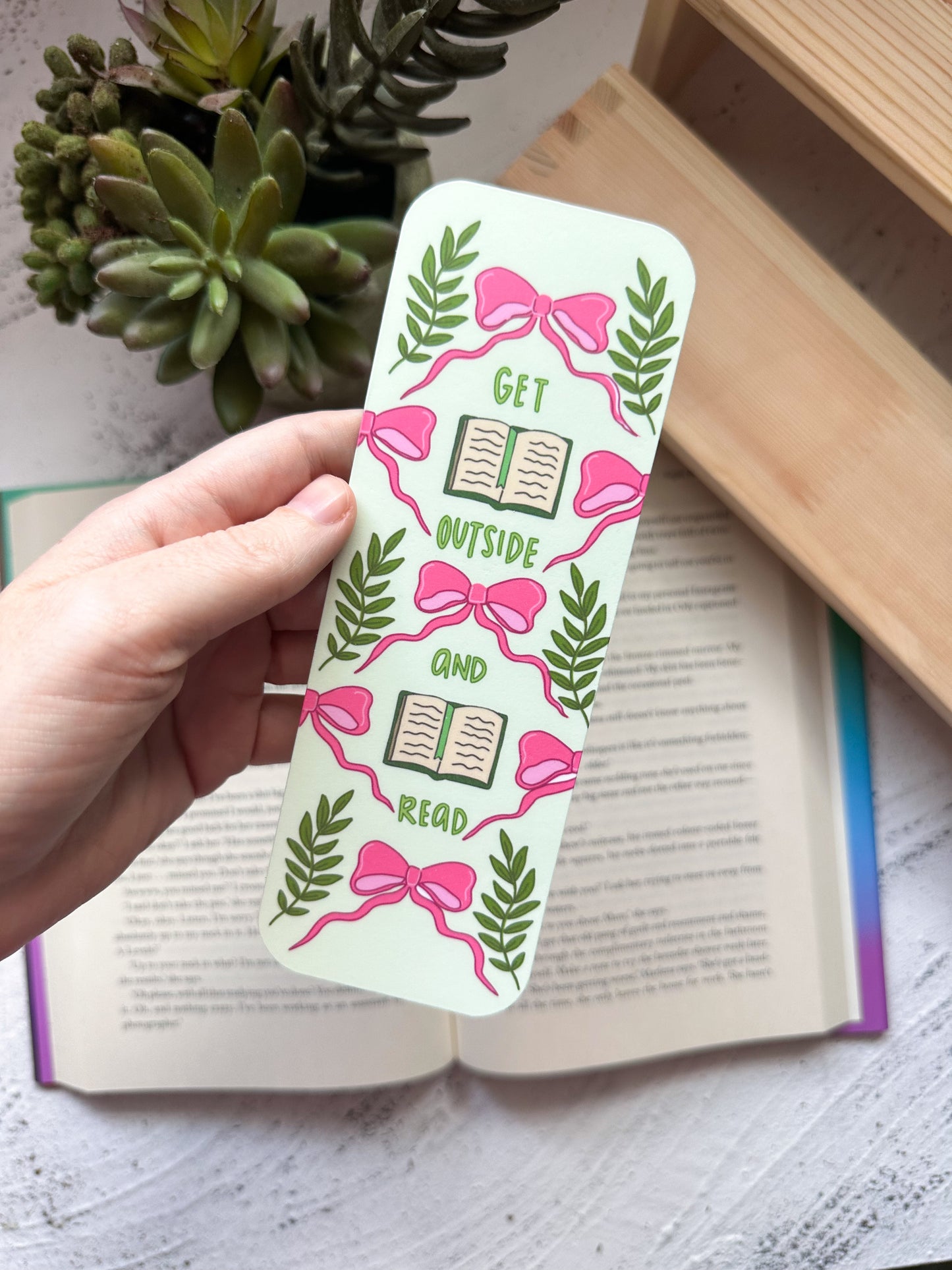 Get Outside and Read Bookmark
