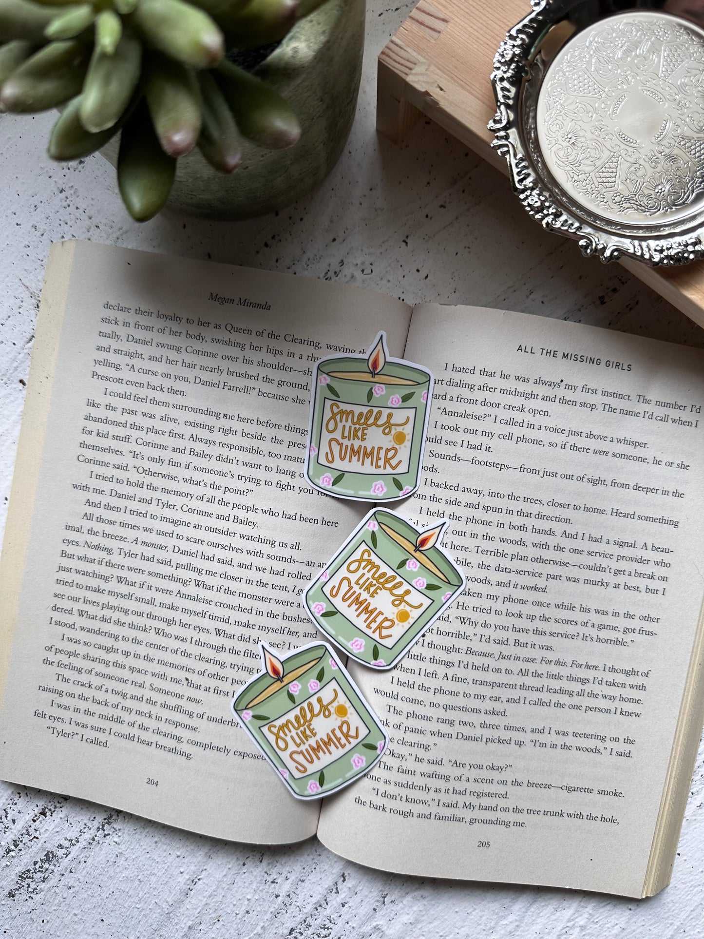 SALE Smells Like Summer Candle Sticker