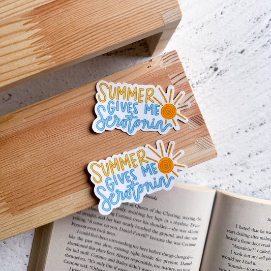 SALE Summer gives me Serotonin Sticker