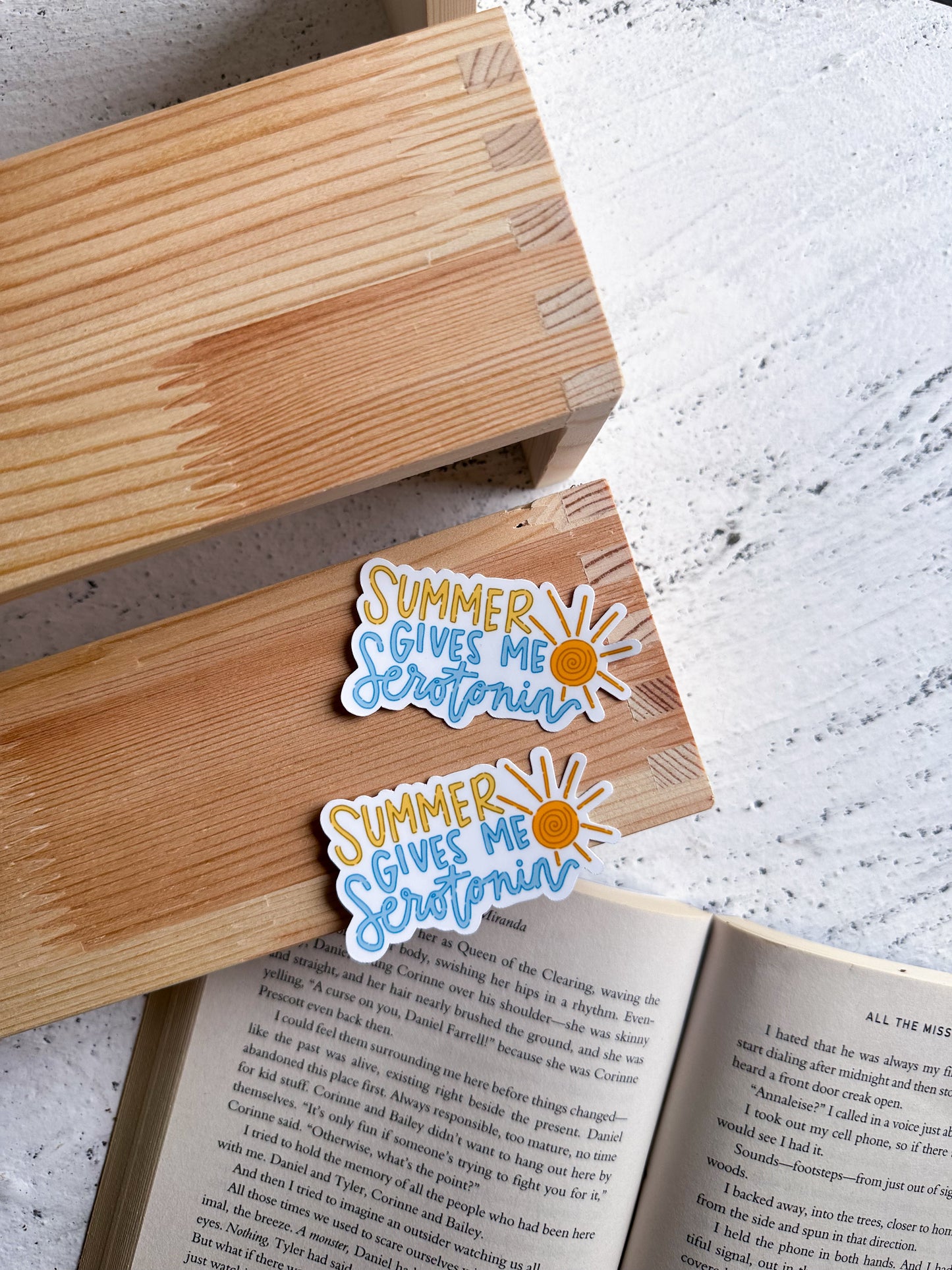 SALE Summer gives me Serotonin Sticker