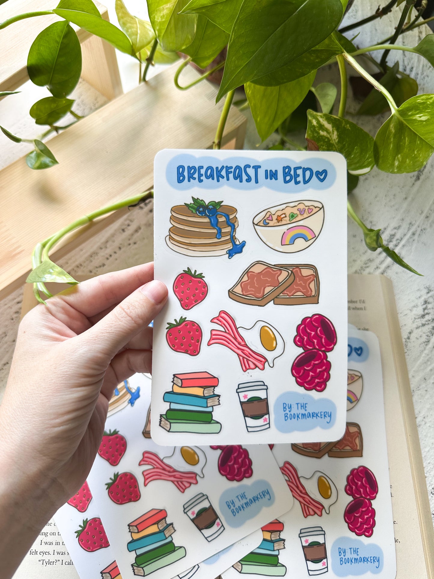SALE Breakfast In Bed Sticker Sheet