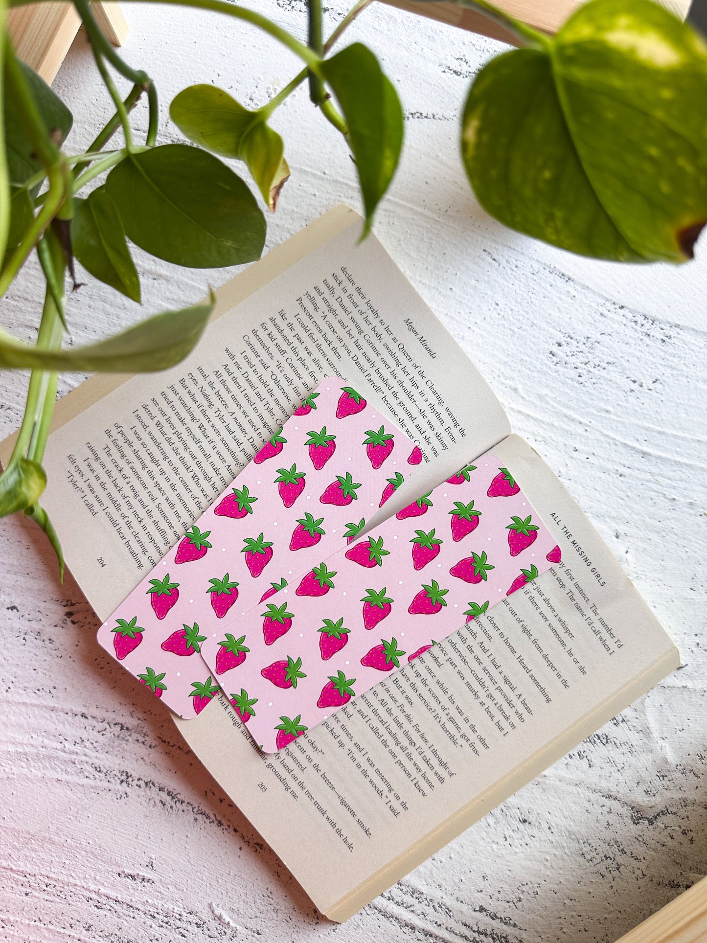 Summer Strawberries Bookmark