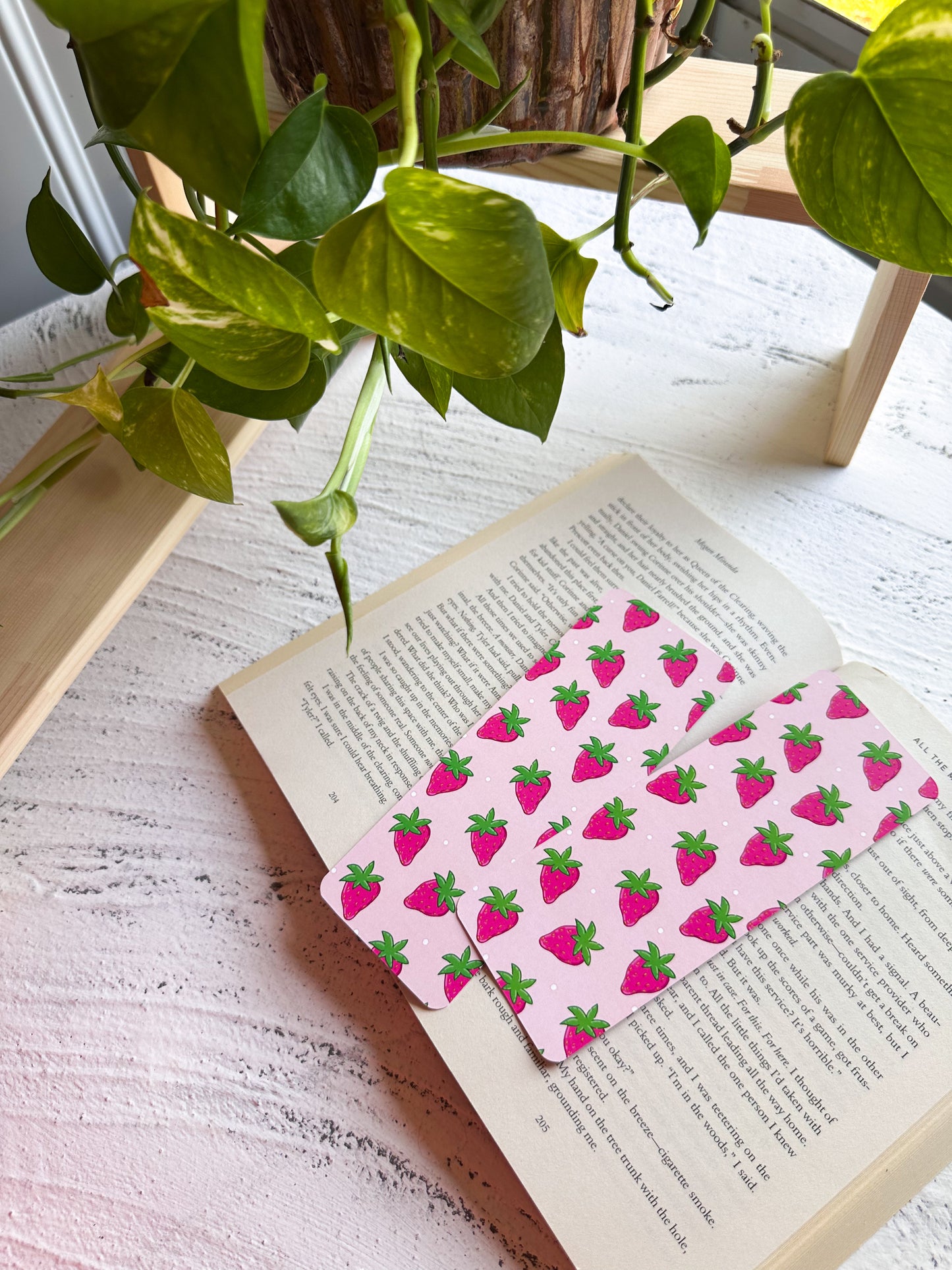 Summer Strawberries Bookmark
