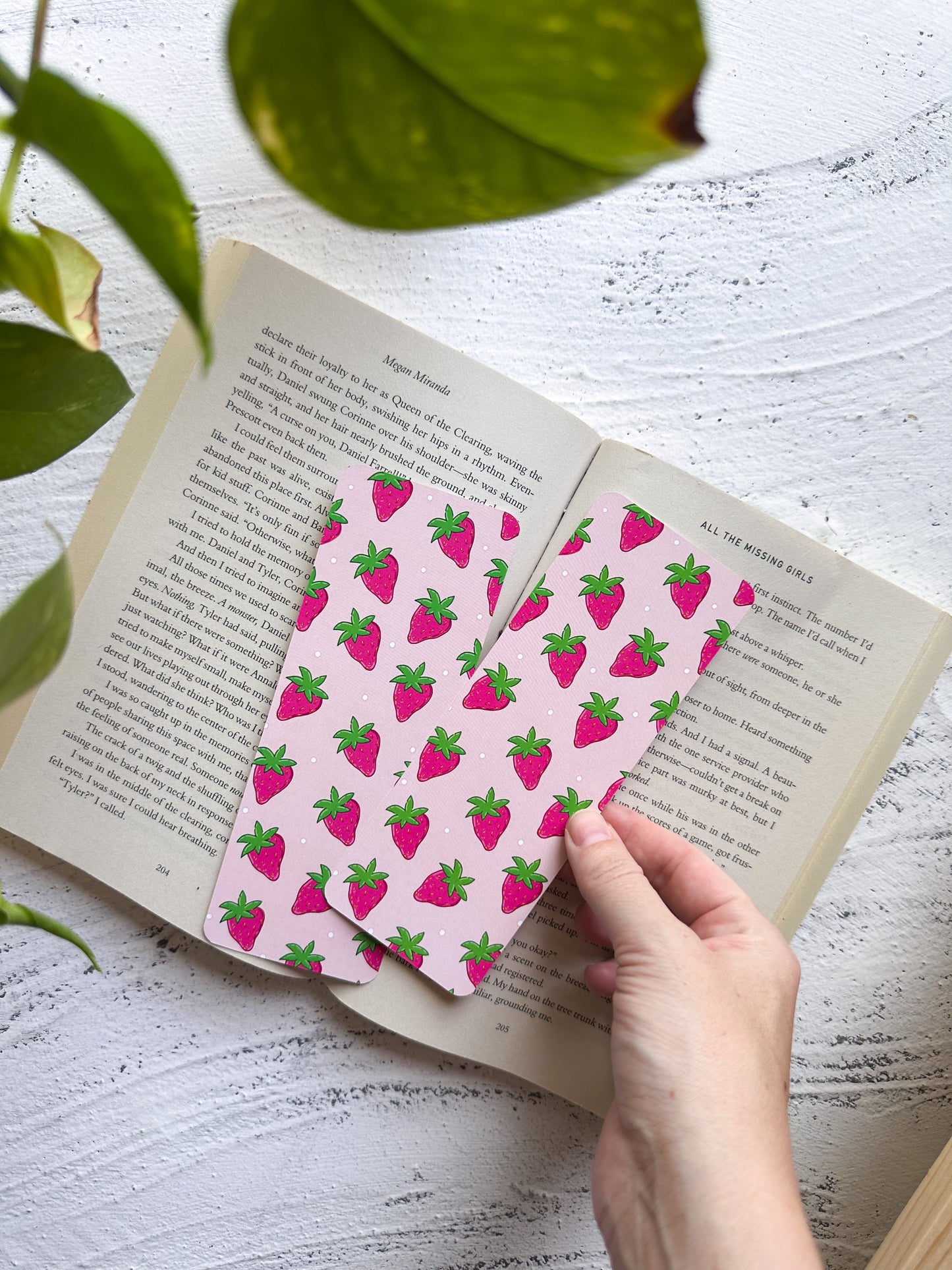 Summer Strawberries Bookmark