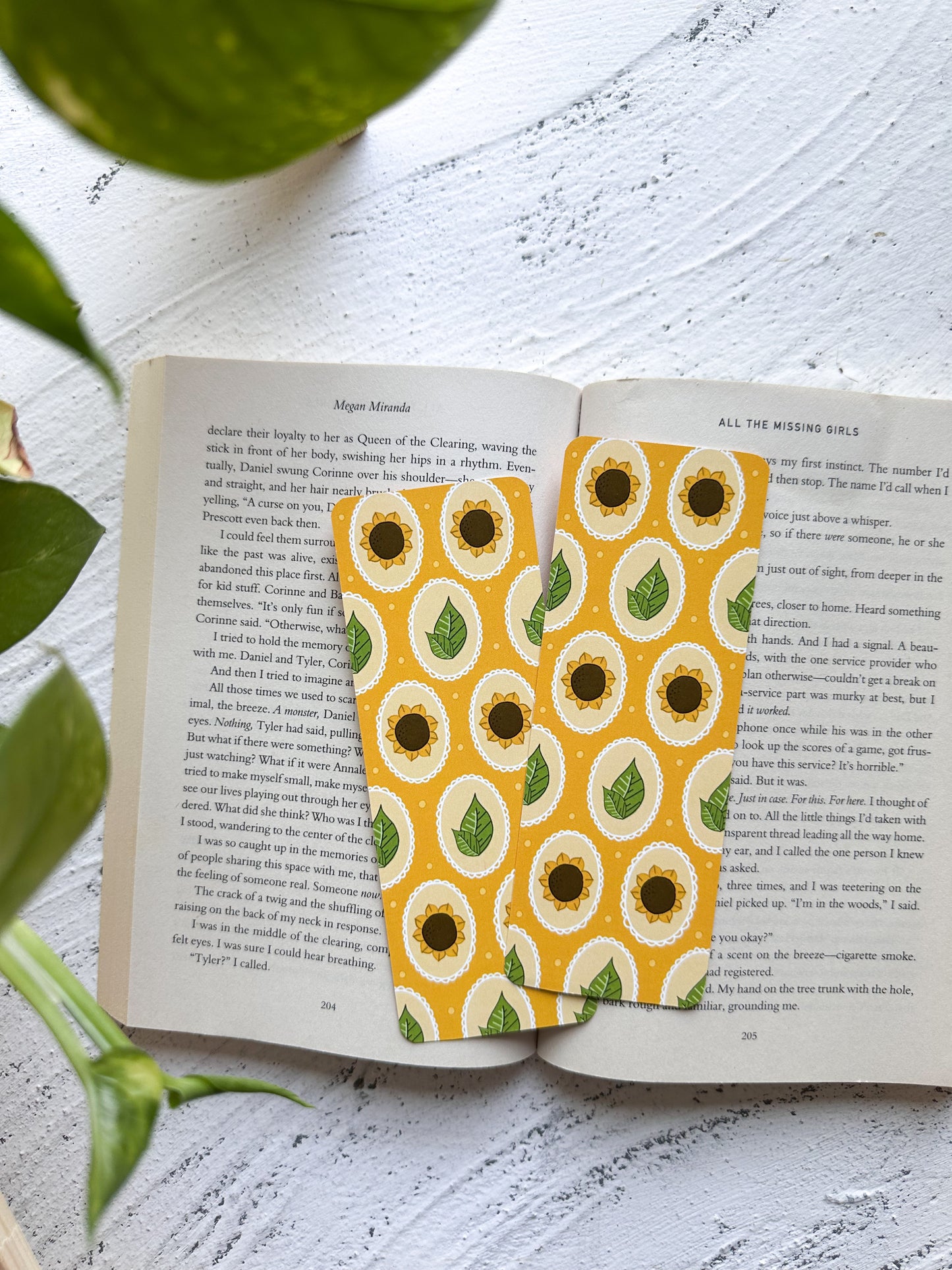August Sunflowers Bookmark