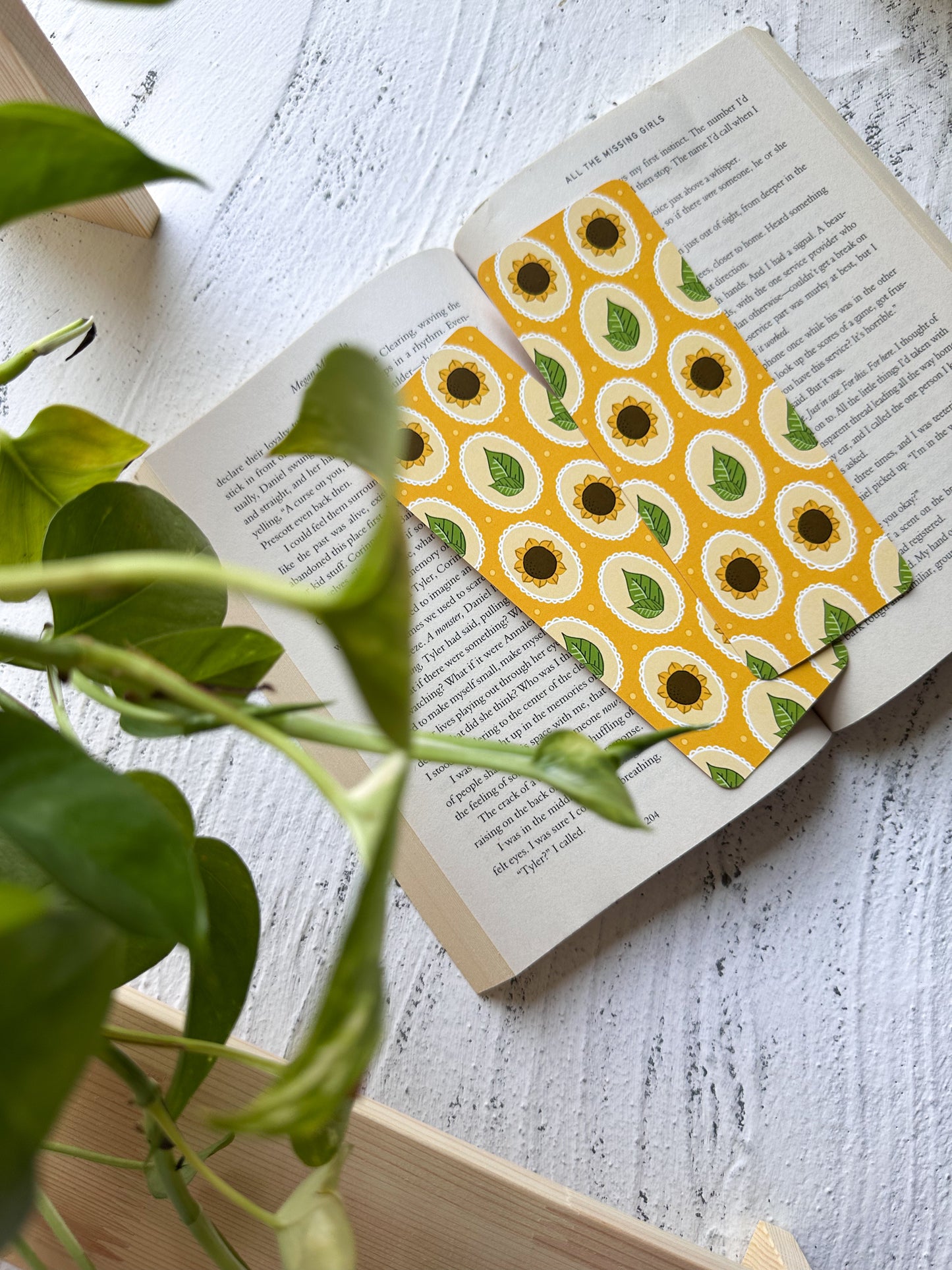 August Sunflowers Bookmark