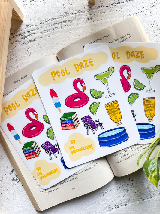 SALE Pool Daze Sticker Sheet