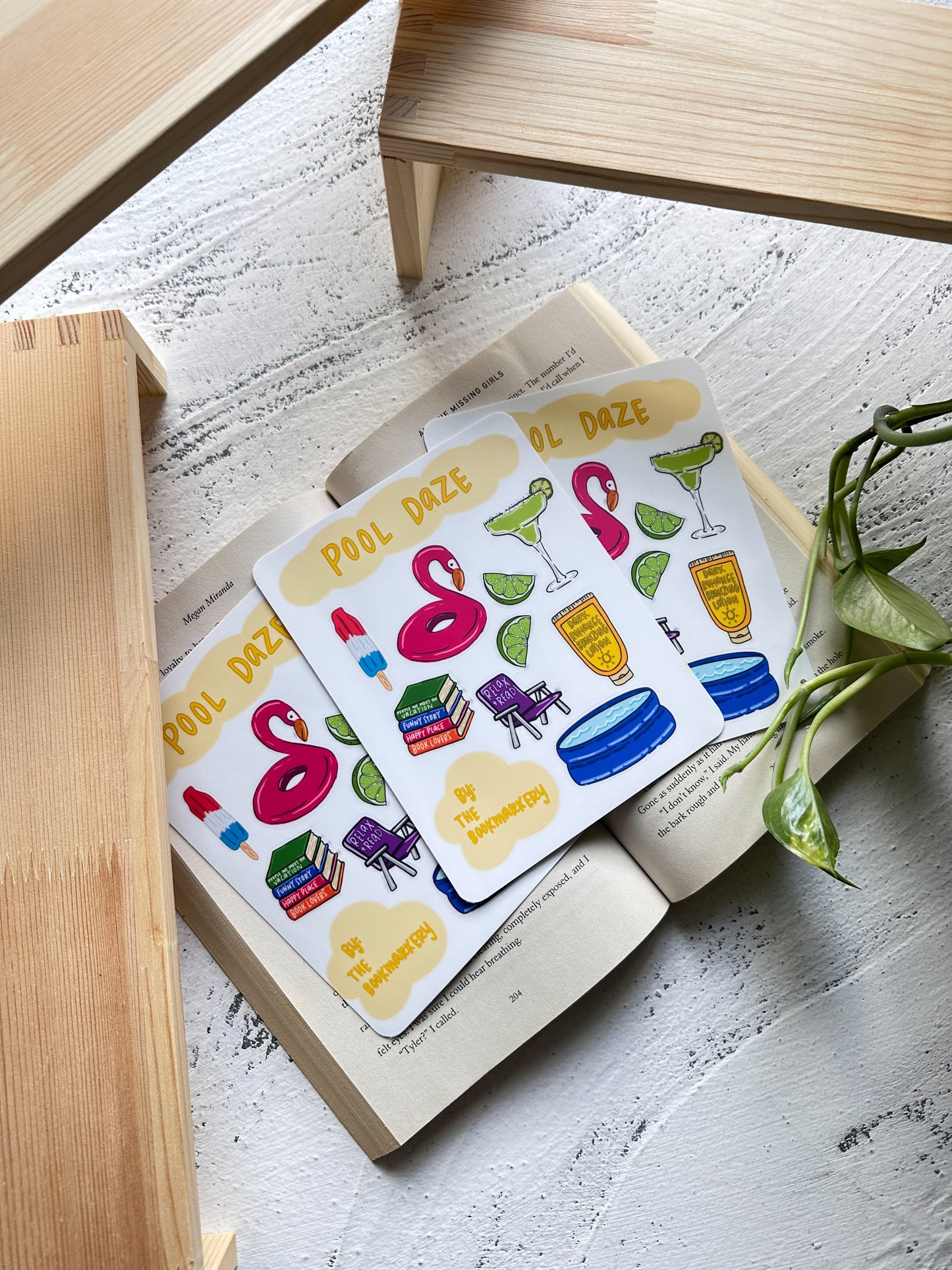 SALE Pool Daze Sticker Sheet
