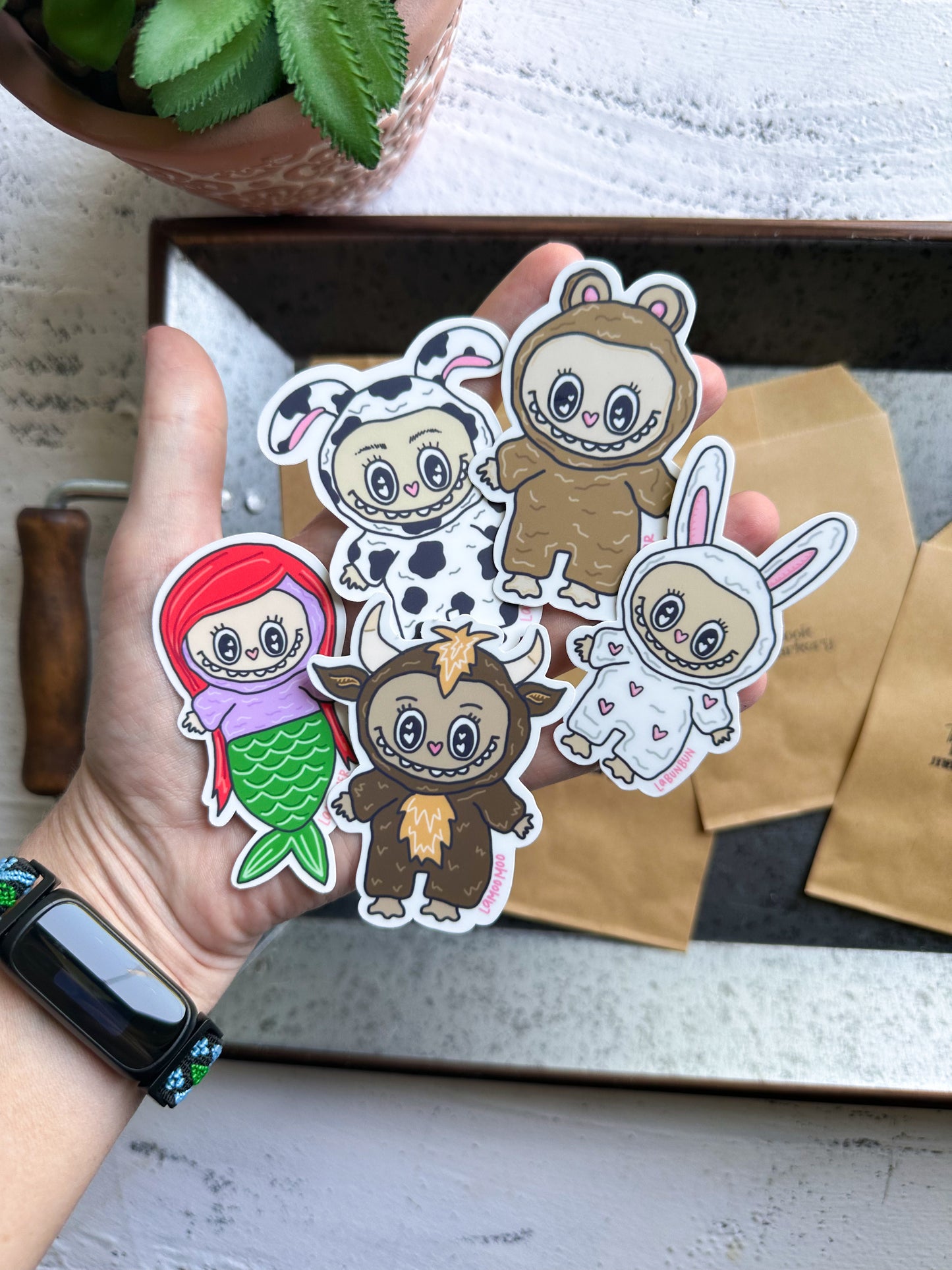 Mystery Lafufuu vinyl sticker