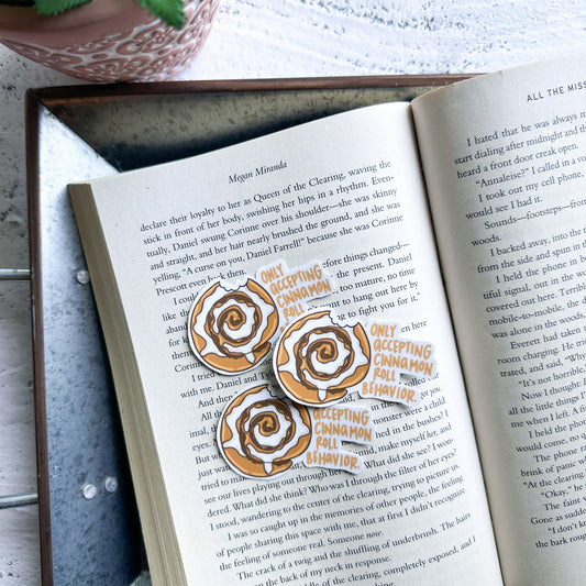 Cinnamon Roll Behavior vinyl Sticker