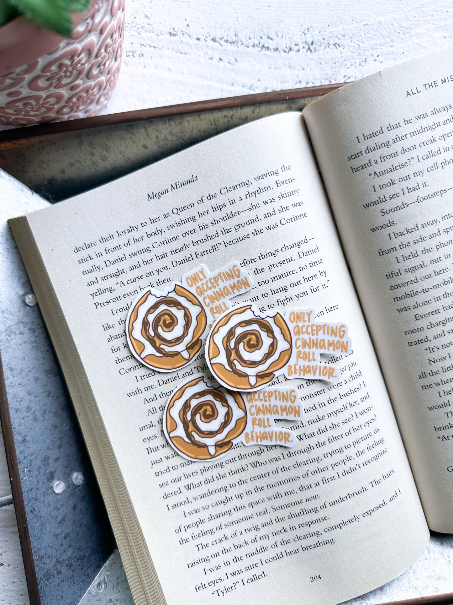 Cinnamon Roll Behavior vinyl Sticker