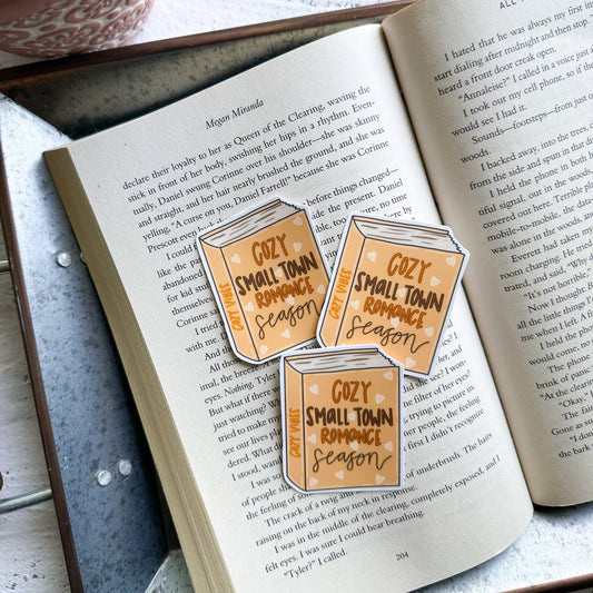 Cozy Romance Season vinyl sticker