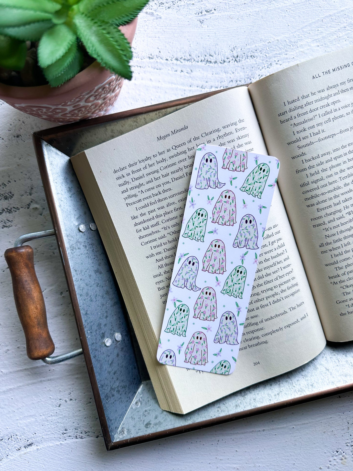 Floral Ghosties Bookmark