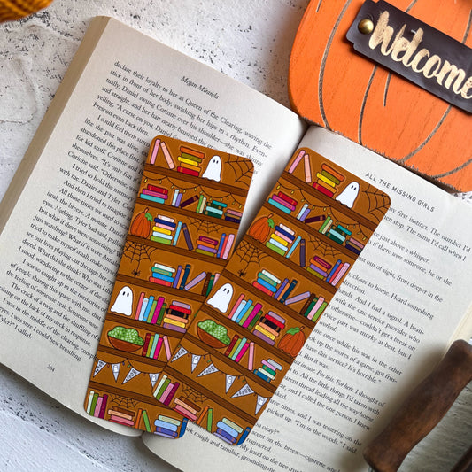 Fall Bookshelf Bookmark
