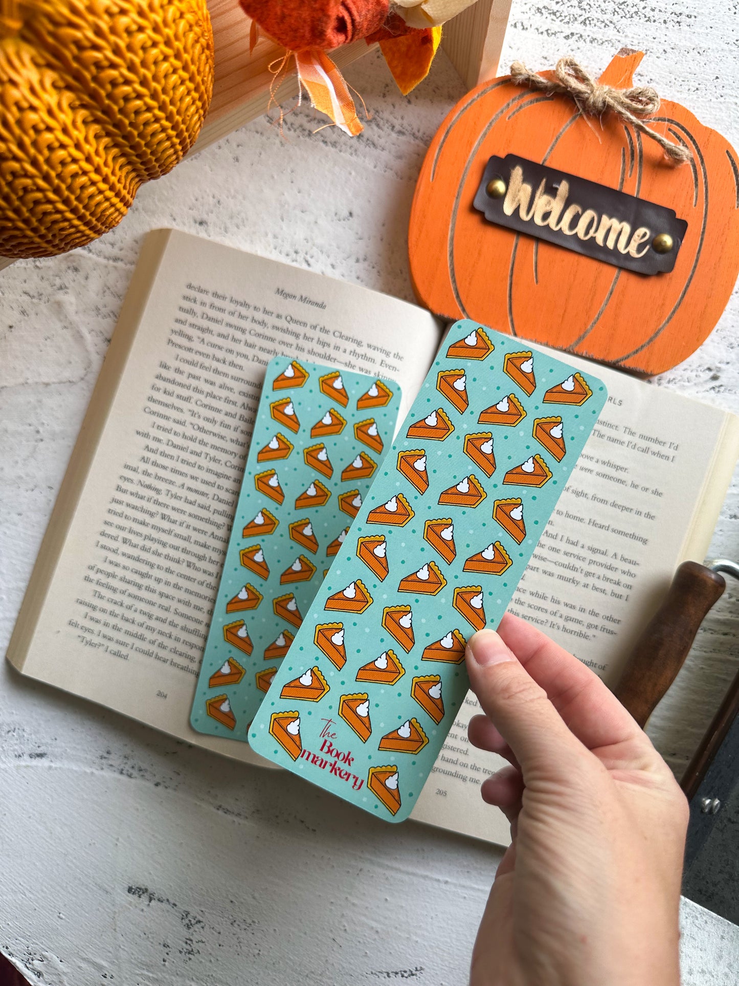 Pumpkin Pie Double Sided Bookmark