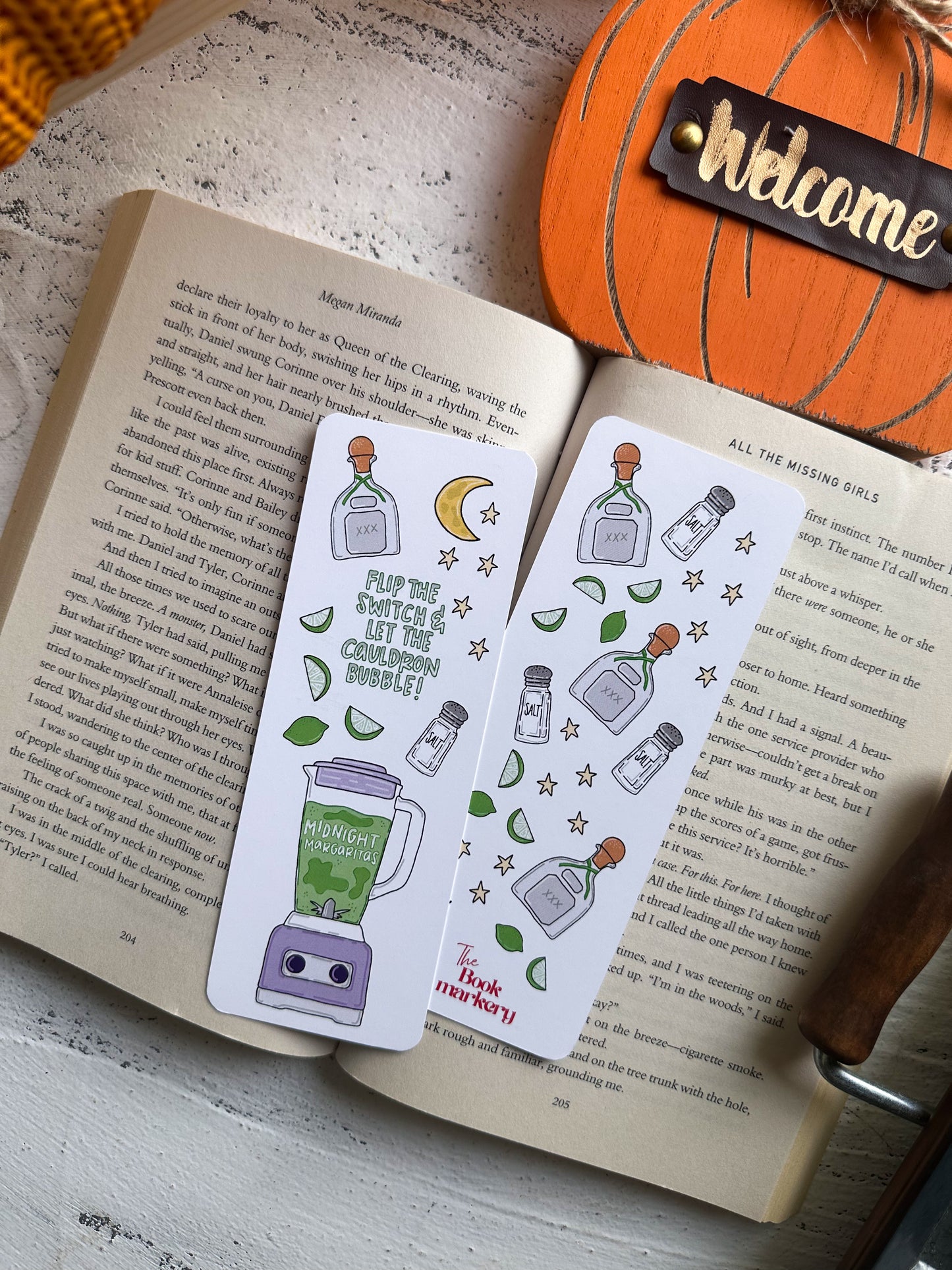 Midnight Margaritas Double Sided Bookmark