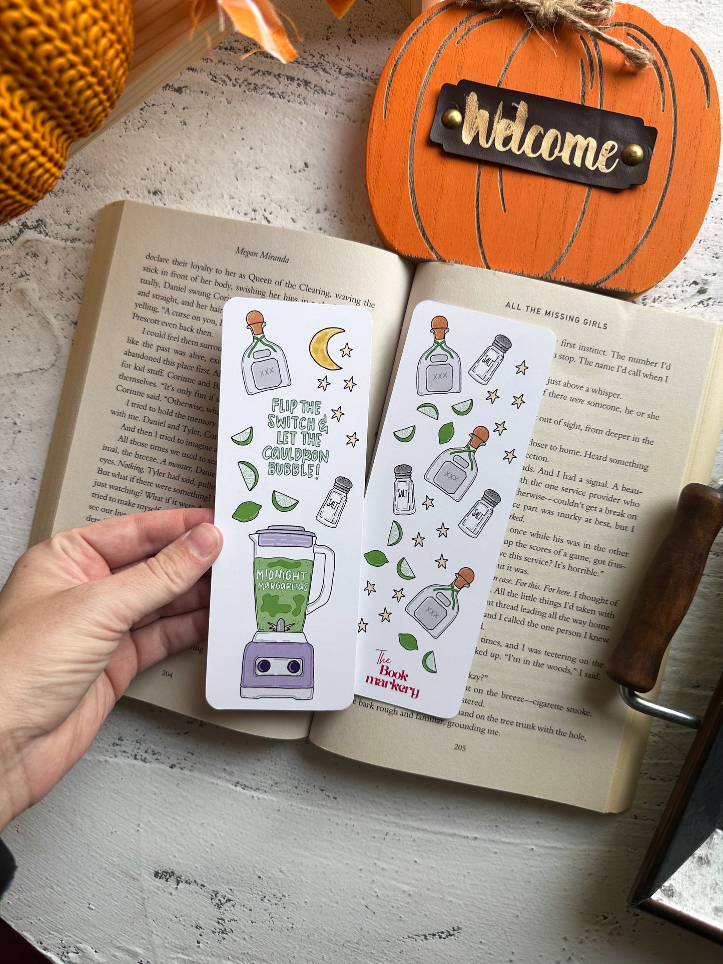 Midnight Margaritas Double Sided Bookmark