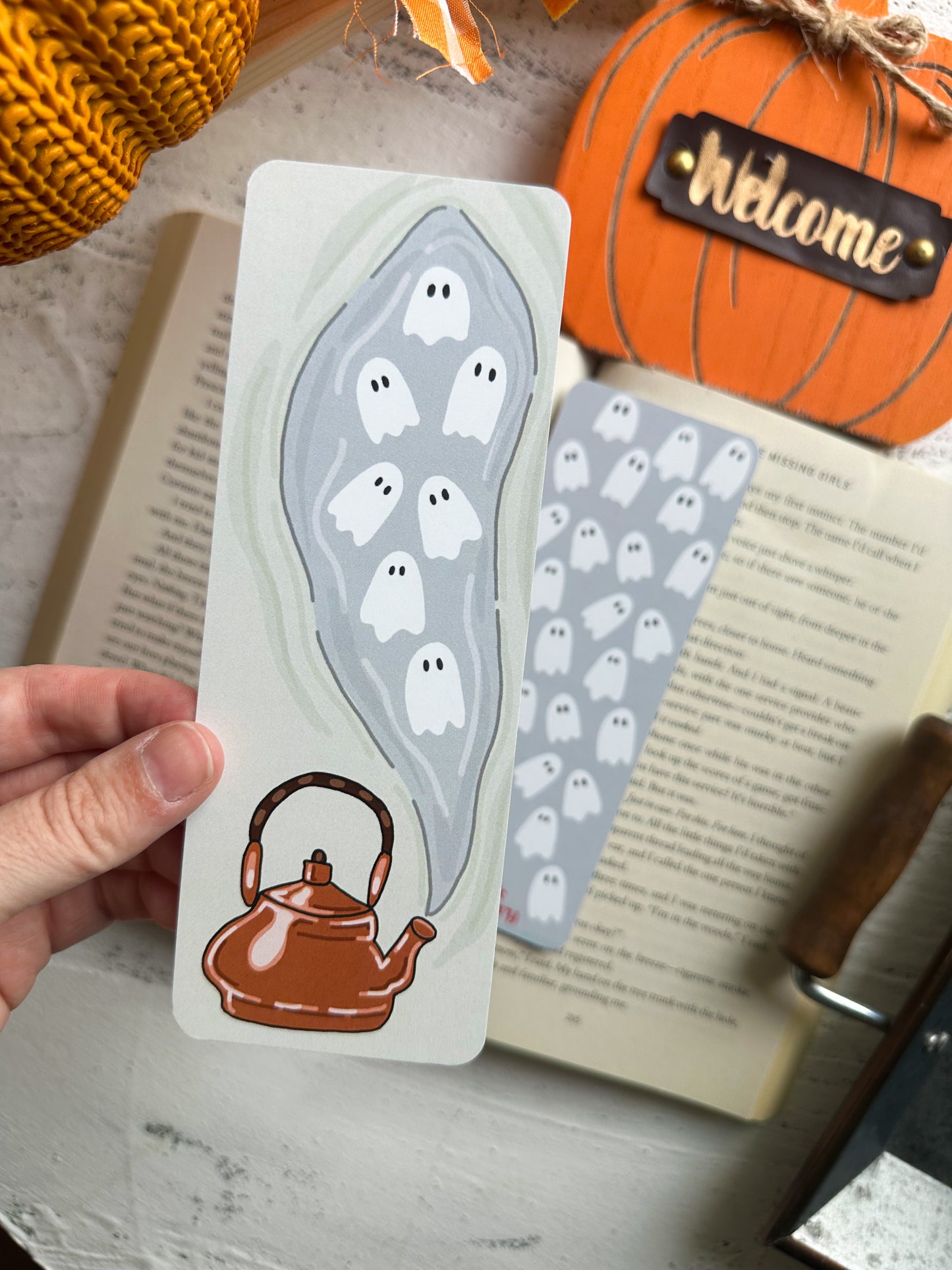 Haunted Kettle Double Sided Bookmark
